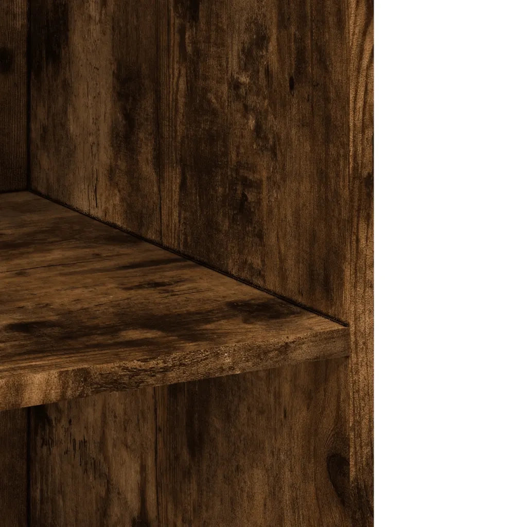 Credenza Rovere Fumo 70x41x185 cm in Legno Multistrato 3281691