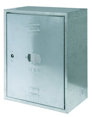 Mobiletto per contatore gas 50x40x25 cm in lamiera zincata resistente da esterno