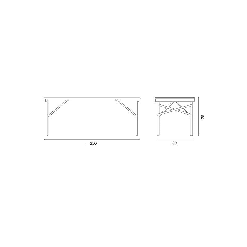 Tavolo Birreria MOIA da 220x80 cm