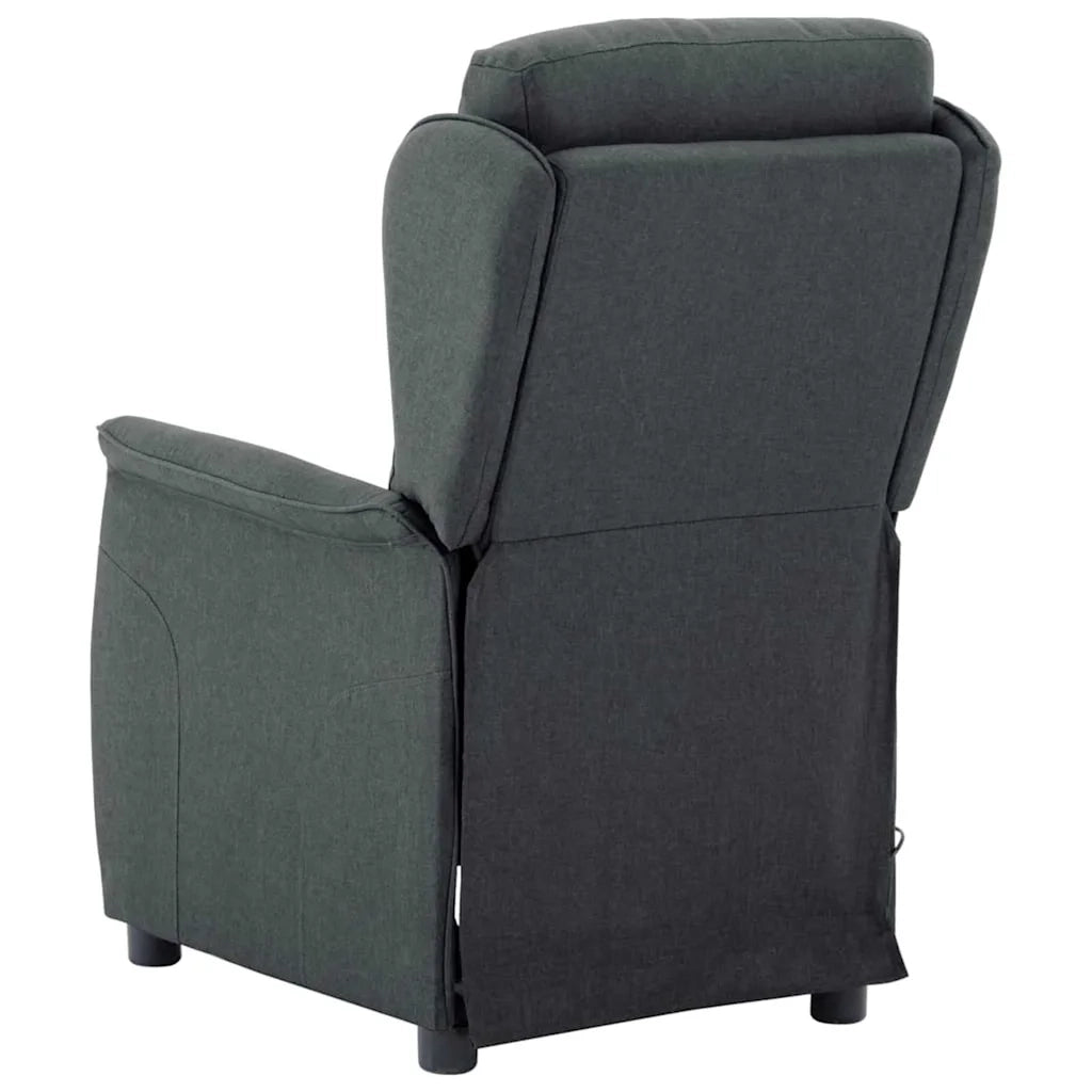 Poltrona | Sedia da massaggio Grigio scuro 93.5 x 67.5 x 101.5 cm Tessuto