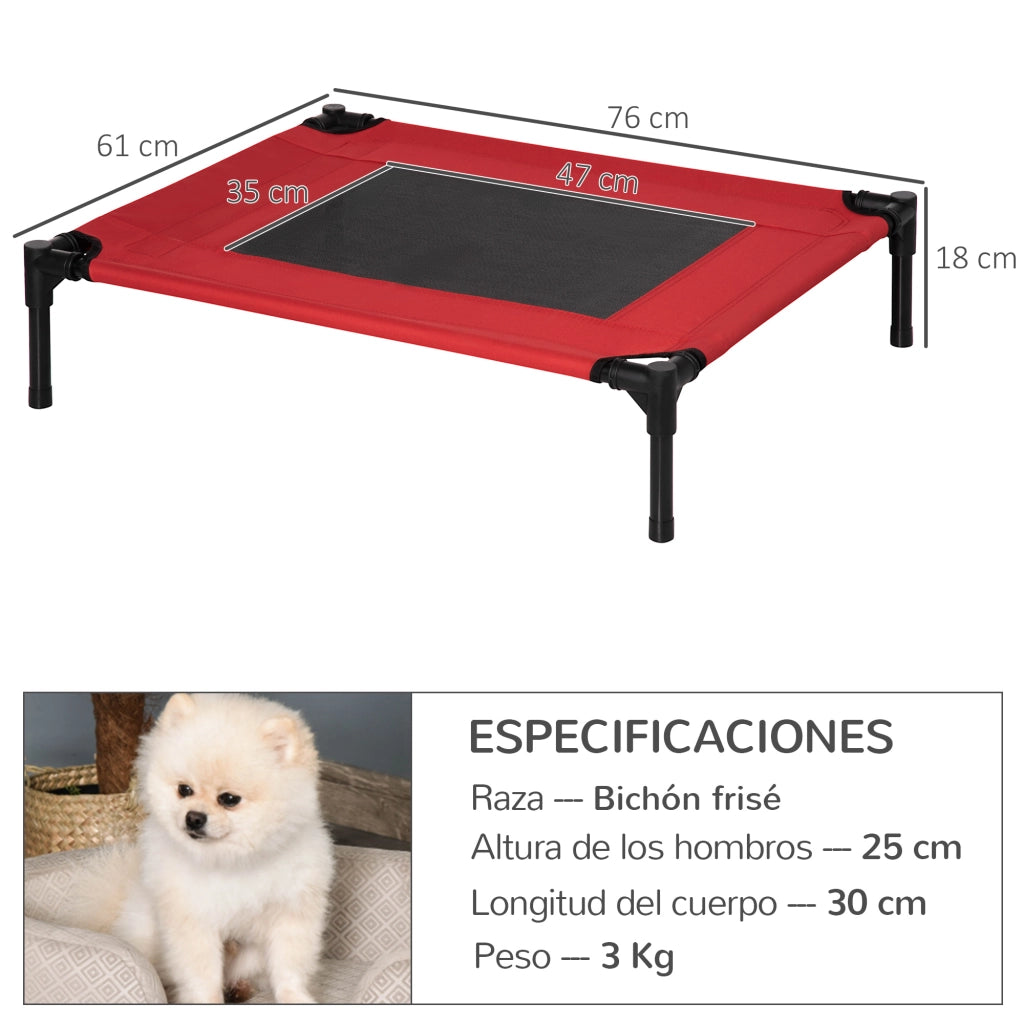 Cuscino Letto per Cani Gatti ¨C zephmum ¨C Rosso 76x61x18 cm