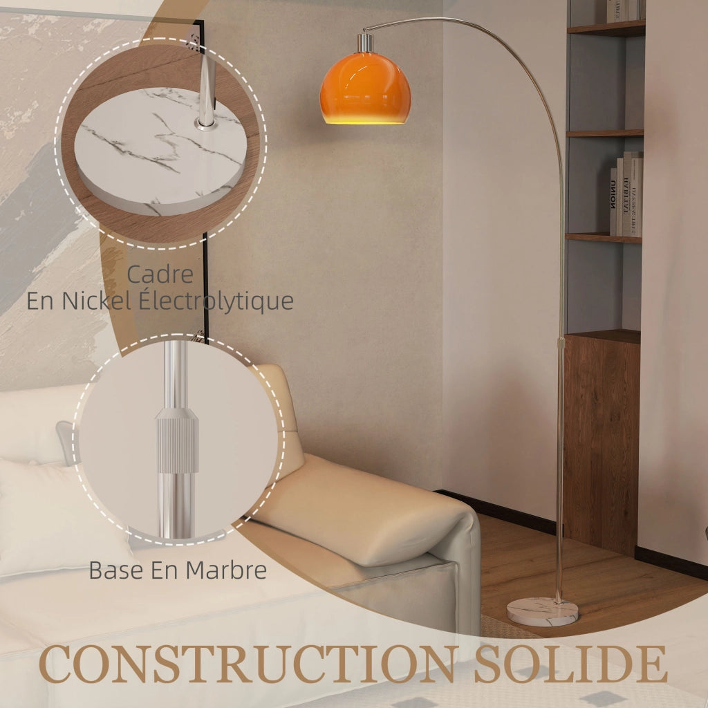 Lampada da terra ¨C Minimal ¨C arancione 26x90x180cm