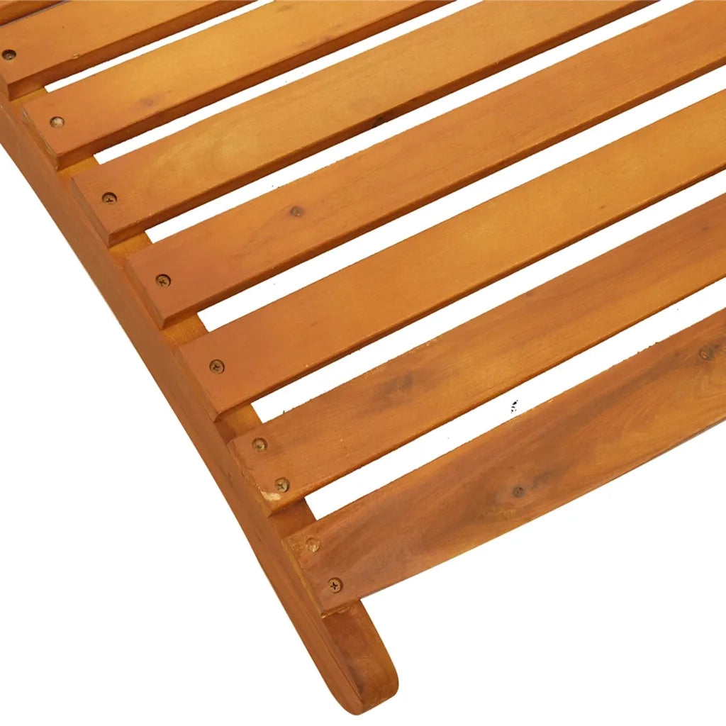 Lettino prendisole 2 pcs Marrone 55 x 184 x 64cm 4107093