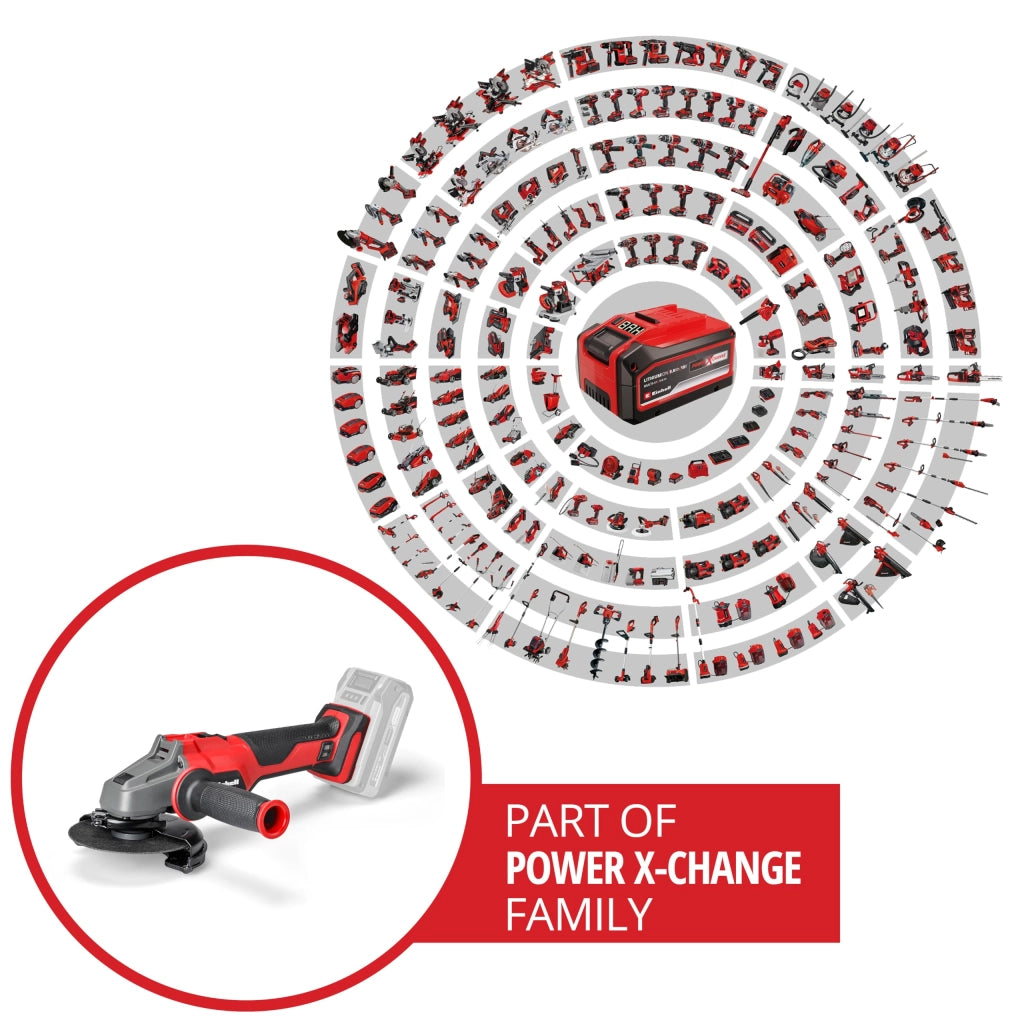 Smerigliatrice Batteria Axxio 18 a 125 Q Einhell Volt 18 Solo Corpo