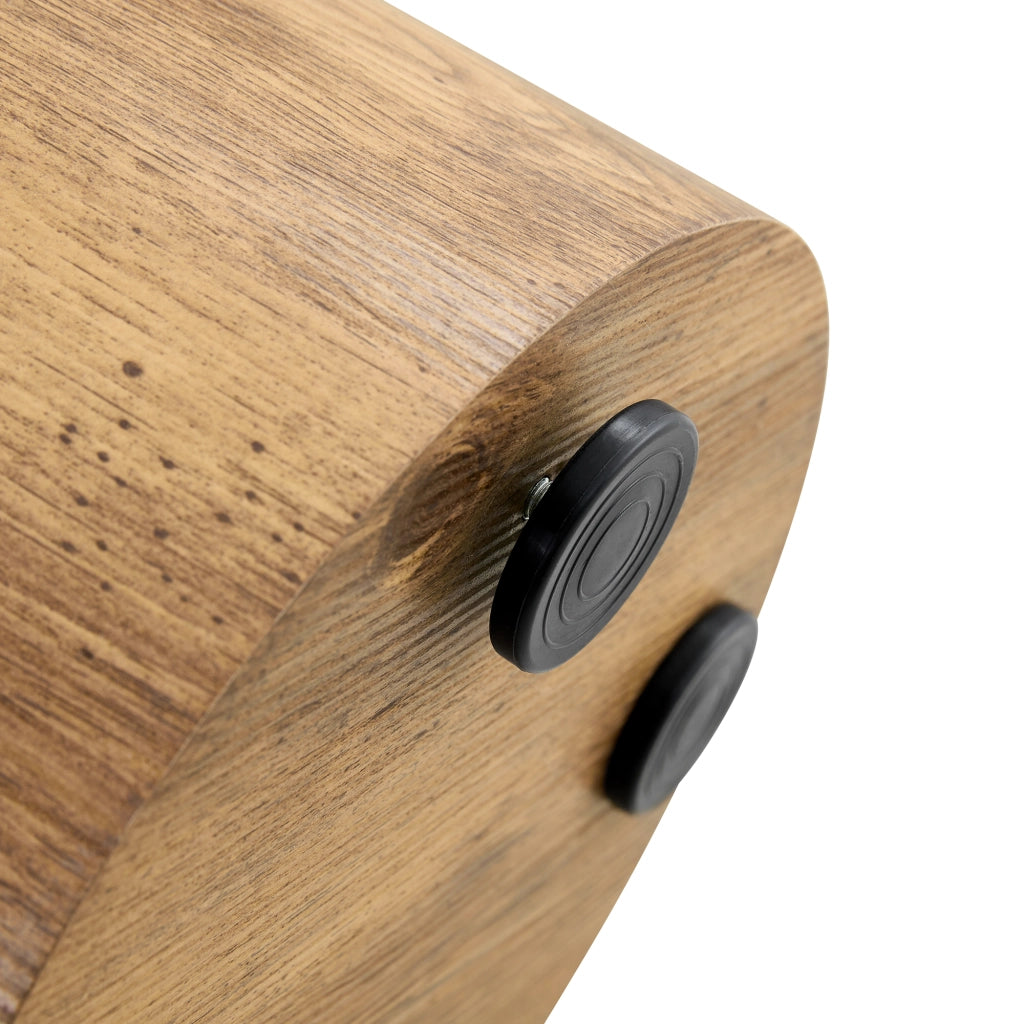 Tavolino da caffè rotondo con piano in MDF - per soggiorno - legno