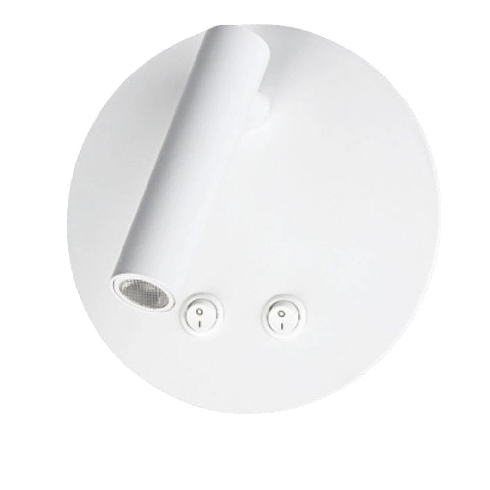 Trade Shop - Applique Led Orientabile Da Parete Doppia Fonte Luminosa 8 Watt Luce Calda 3000k Mr-01 -