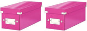 Cassetto di archiviazione CD, rosa, con coperchio, Click & Store, 60410023 (confezione da 2)