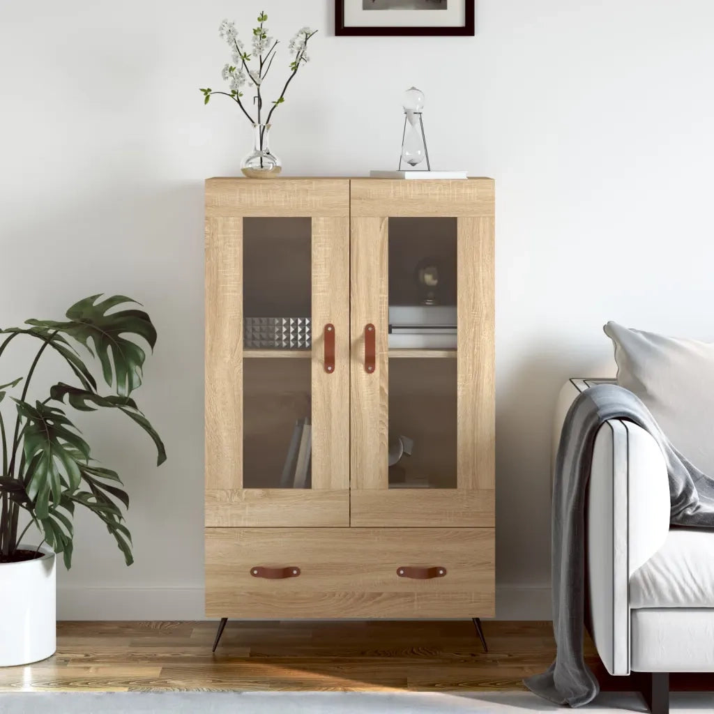 Credenza | Madia | Buffet da pranzo | Armadio da pranzo Rovere Sonoma 69,5x31x115 cm in Legno Multistrato