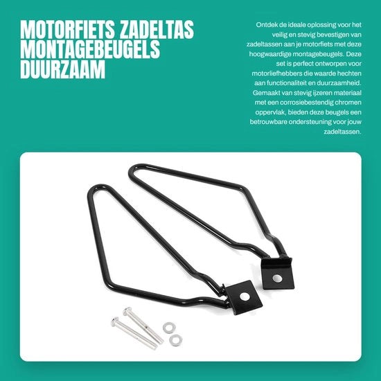 Montanti Zadellanti per Motocicletta - Corrosione Resistente - Set a 2 pezzi - Adatto per XL883/1200 HD1450/1584 - Inclusi Bulloni/Ringhi - Supporti Zadellanti
