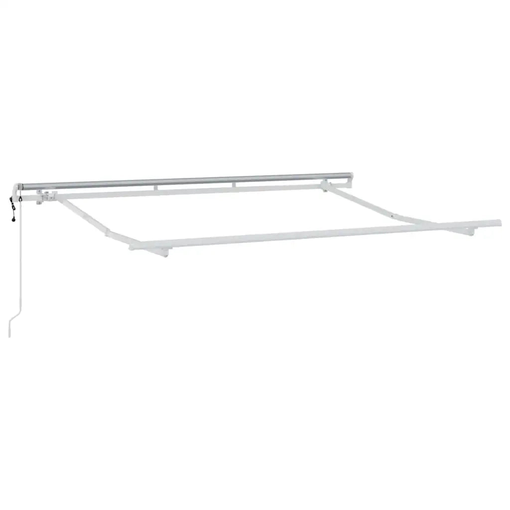 Tenda Retrattile Bianco 350 x 200 cm Tessuto 3329725