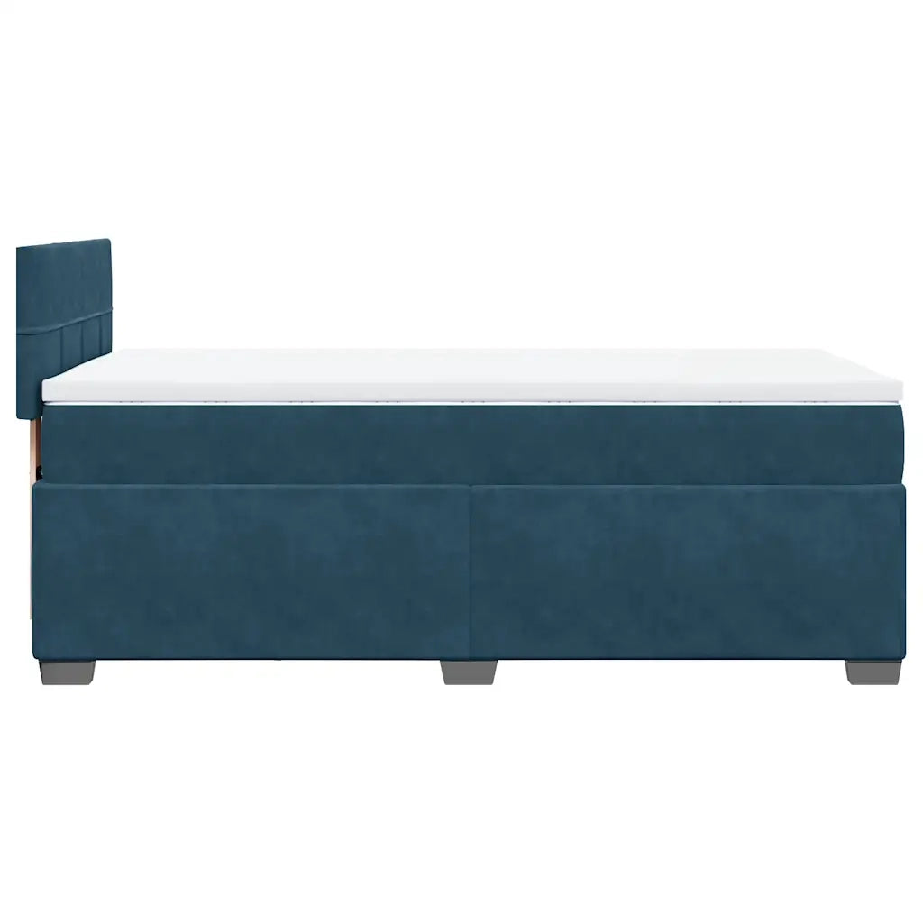 Giroletto a Molle con Materasso Blu 100x200 cm in Velluto 3288538