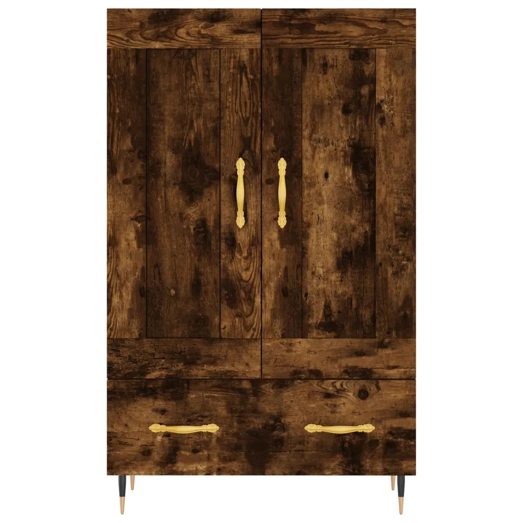 Credenza-Buffet-Armadio da cucina Rovere Fumo 69,5x31x115 cm in Legno Multistrato 368071