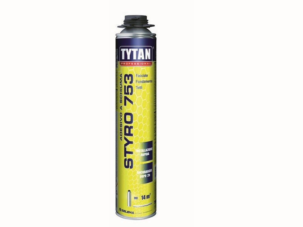1pz schiuma adesiva per cappotto styro 753 a pistola ml.750 cod:ferx.vit46318
