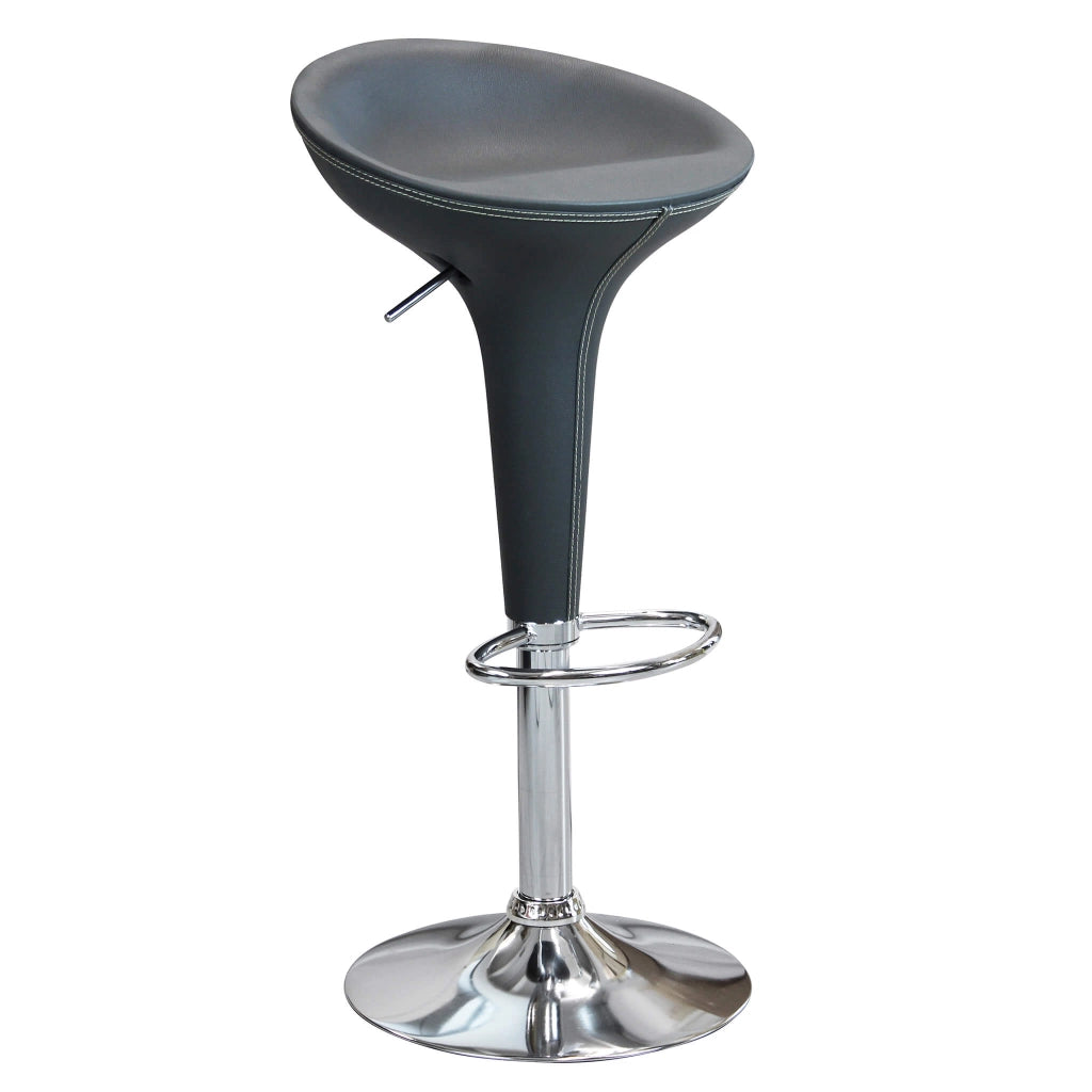 Sgabello Moderno per Sala da Pranzo in Plastica Metallo cm 40x45x78 - LORENNE