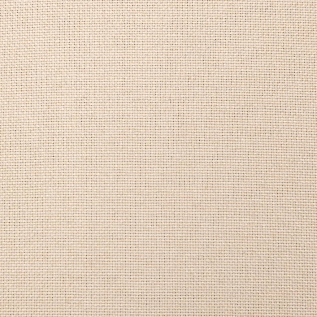 Divano Letto a 2 Posti con 2 Cuscini Crema in Tessuto 375795
