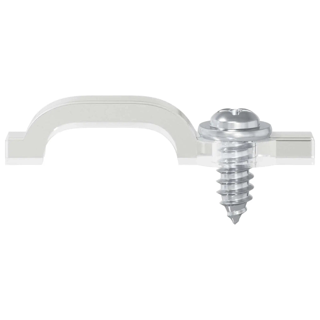 Clip per Striscia LED 12 pz Trasparente 23,8 x 7,3 x 4,3 mm CFW1284965