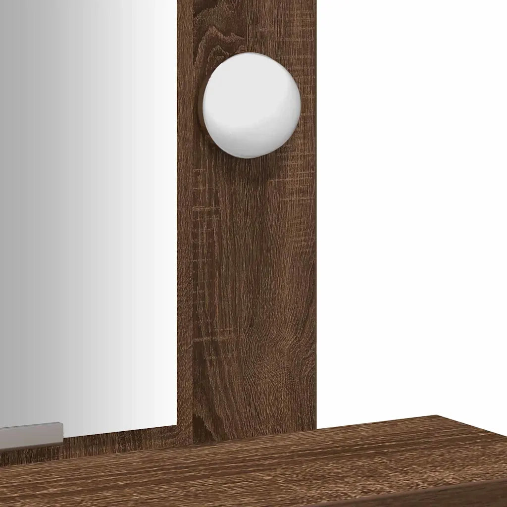 Toeletta | Tavolo da Trucco Marrone 50 x 41 x 140 cm Legno multistrato