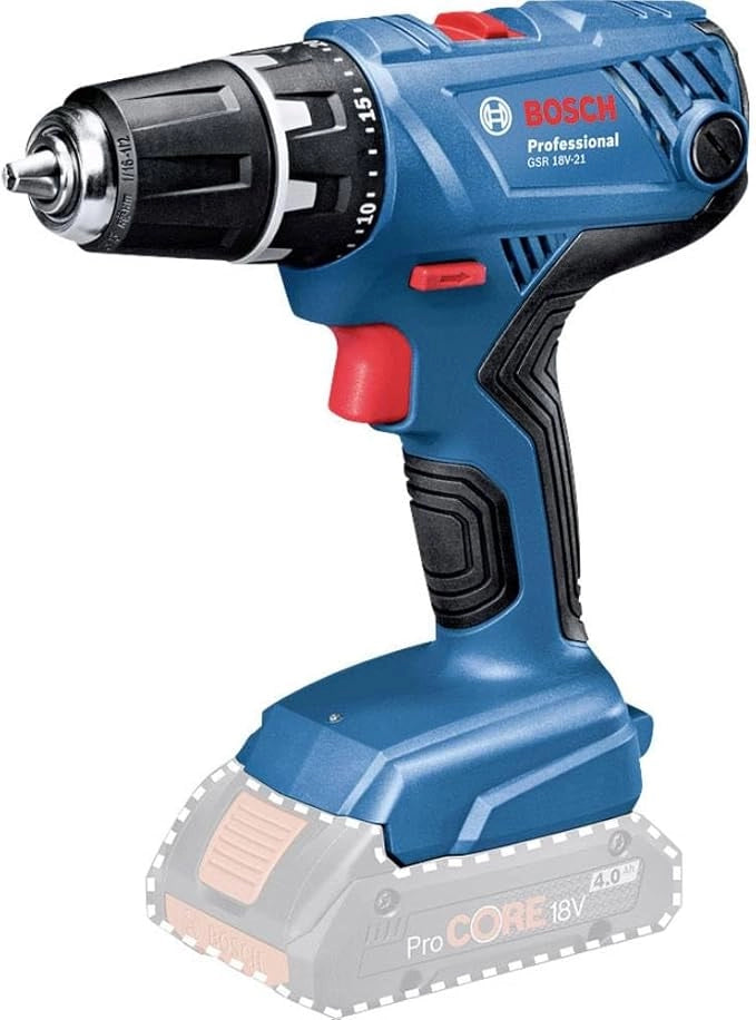 Bosch GSR 18V‑21 Professional (06019H1071) Avvitatore a Batteria 18 V solo corpo