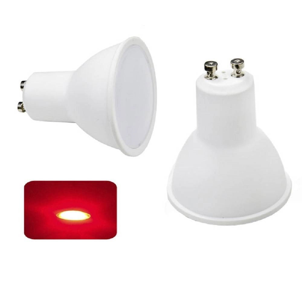 Trade Shop - Faretto Led Gu10 6watt Luce Colorata Blu Rossa Verde 220v Lampadina Gu10 Gu10 -