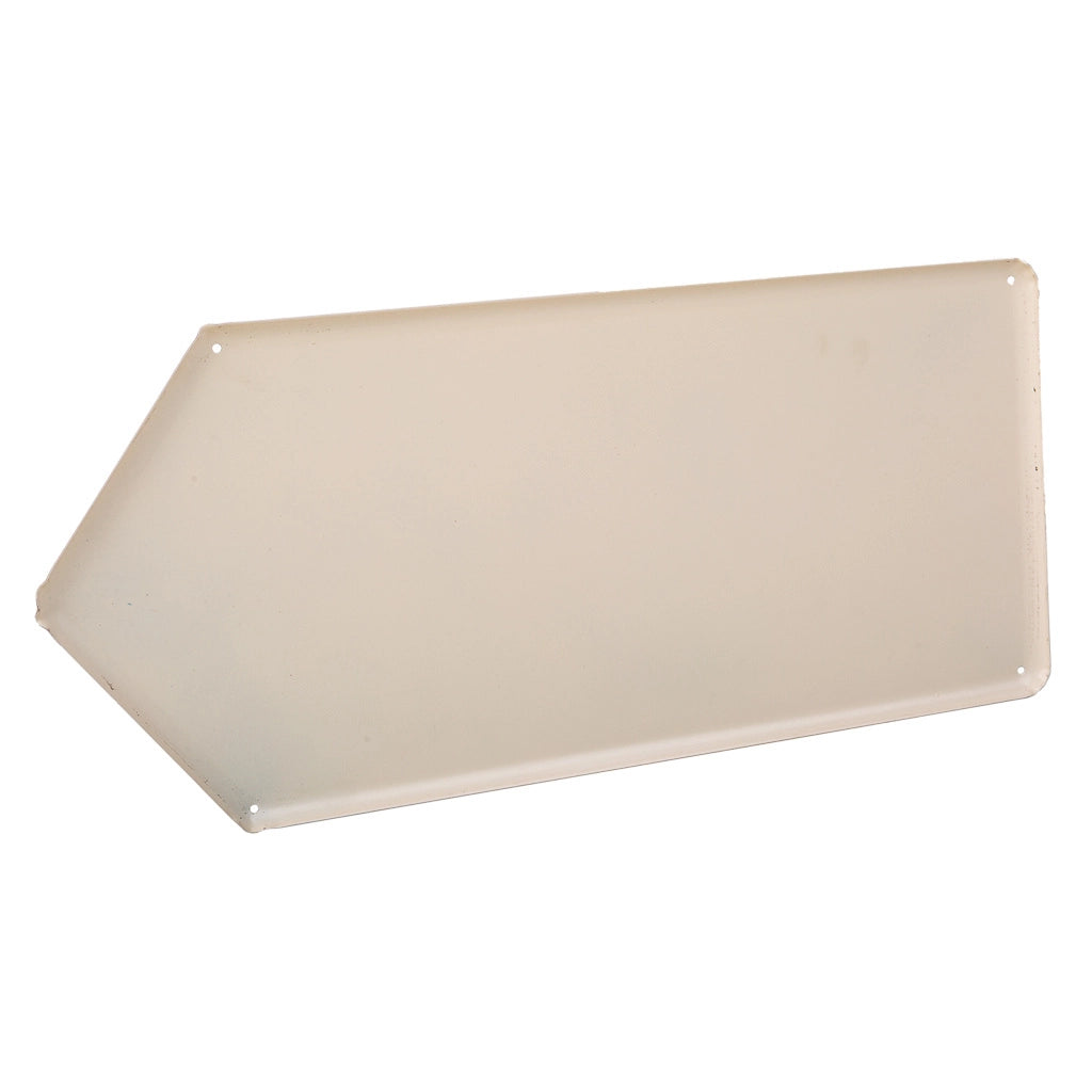 Targa in metallo giallo 20x42x1h