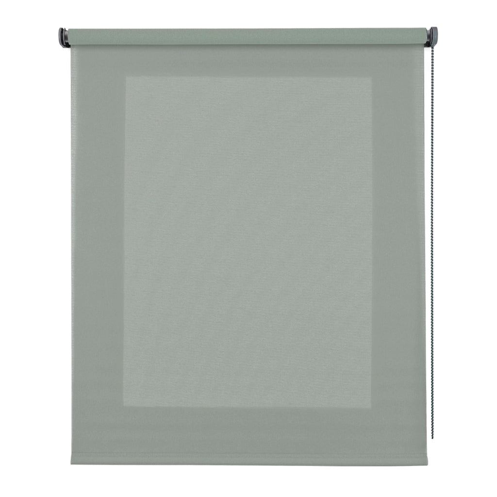 Tenda a Rullo Filtrante, Tenda Avvolgibile Traslucida Liscia Per Finestre e Porte Verde 120x250 cm