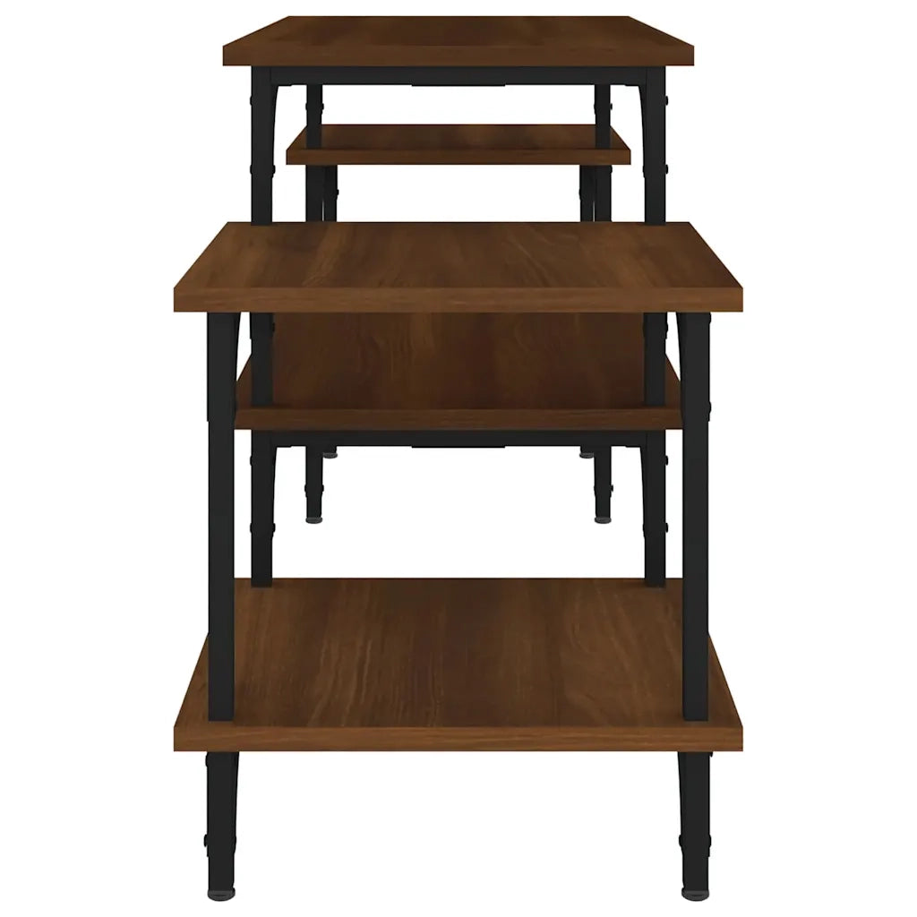 Mobile Porta TV Rovere Marrone 117x35x52 cm Legno Multistrato 826319