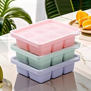 Igloo in forma di cubetto di ghiaccio, con coperchio in silicone, stivabile e lavastoviglie, per cocktail, birra, vino e spuntini per bambini