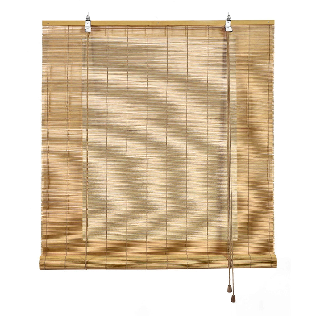 Tenda a rullo oscurante in bamboo naturale Marronechiaro 120x175 cm