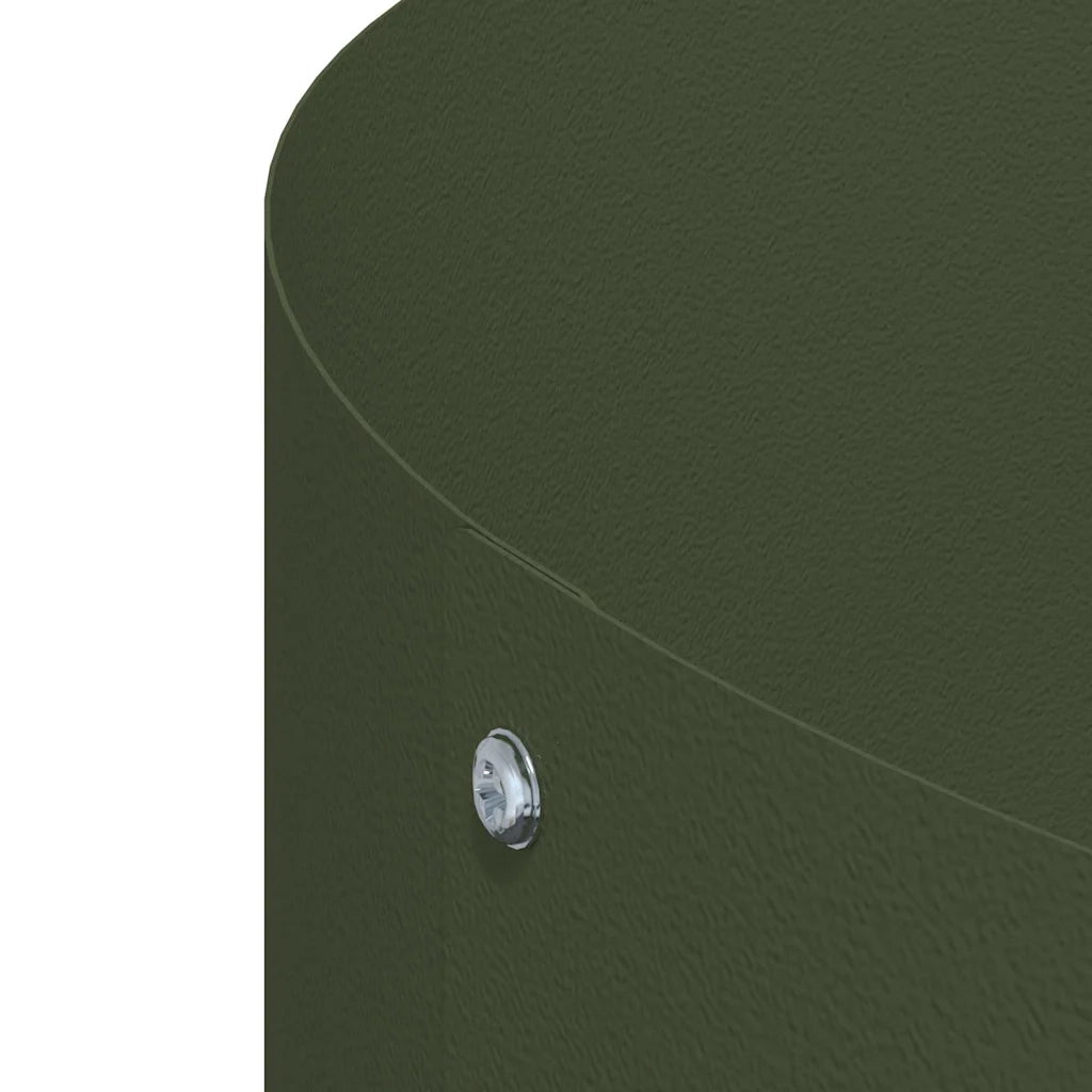 Anello per vaso 5 pcs Verde oliva 120 x 120 x 20 cm 873641