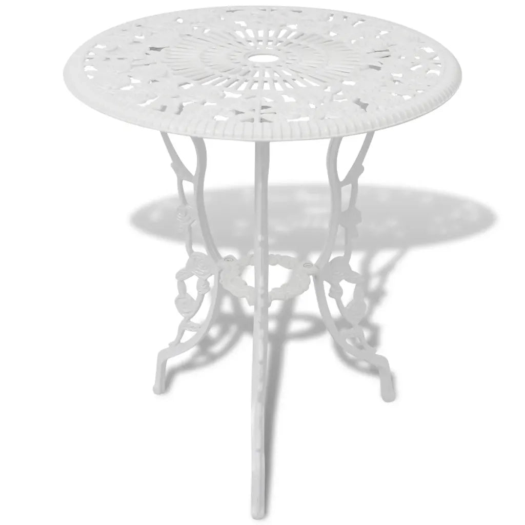 Set da Bistrot 3 pz in Alluminio Pressofuso Bianco 42165