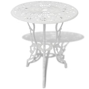 Set da Bistrot 3 pz in Alluminio Pressofuso Bianco 42165