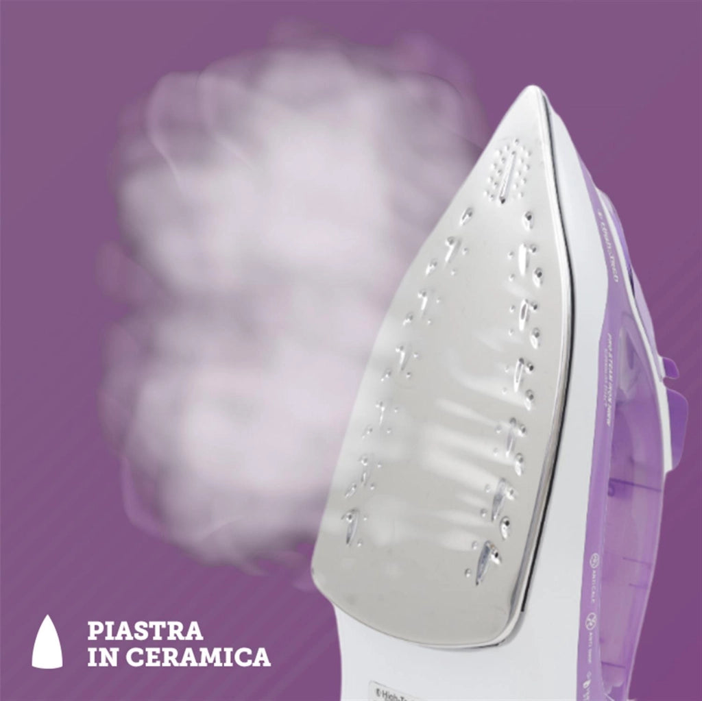 HIGH- TECH FERRO DA STIRO CON PIASTRA IN ACCIAIO 2000 W