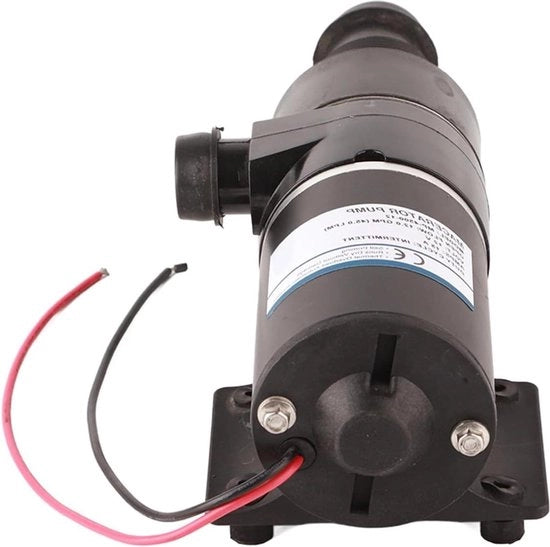 Pompa di scarico autoaspirante per imbarcazioni da diporto 12V DC - Nero.