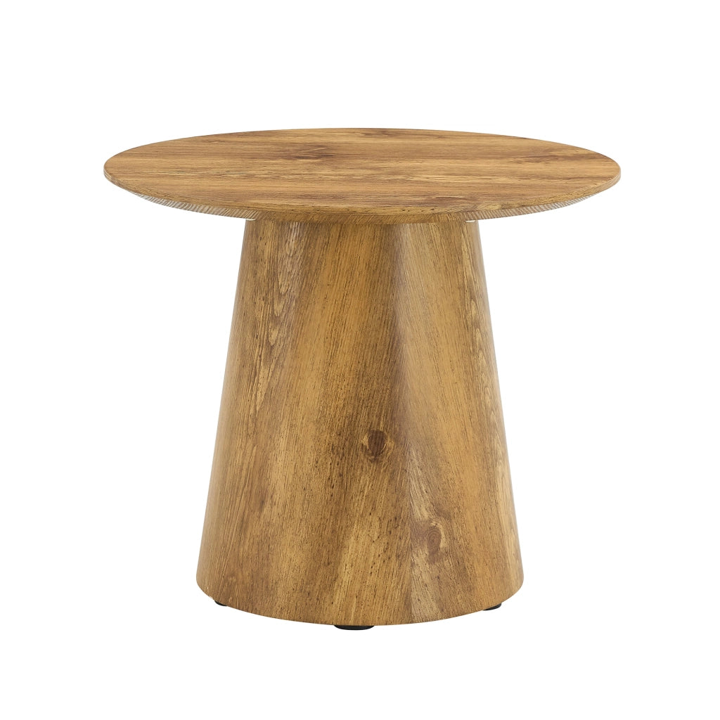 Tavolino rotondo effetto legno in MDF, Ø 50 cm, H 48 cm, portata fino a 120 kg