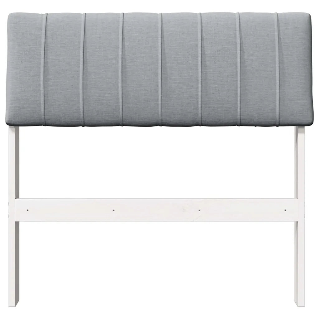 Testiera | Testata imbottita Grigio chiaro 75 cm Pino massello