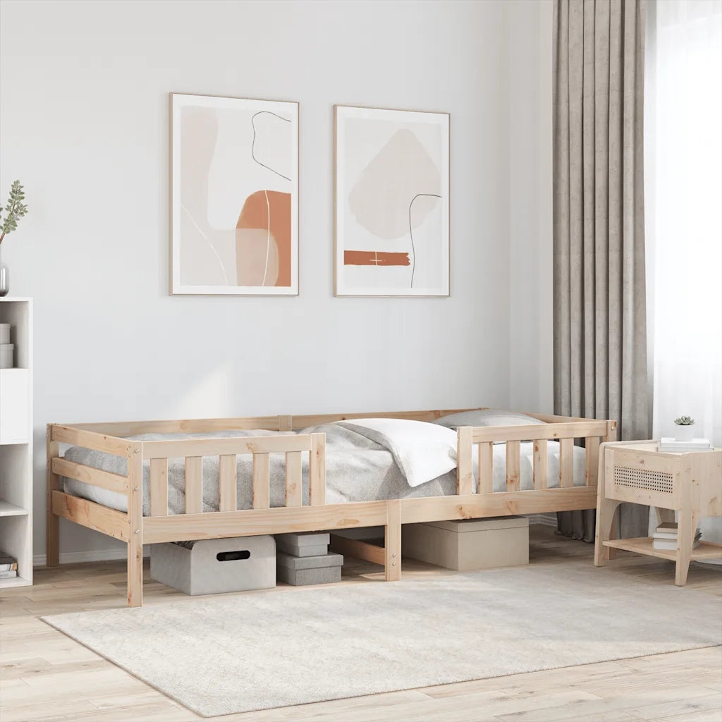 Letto singolo | Letto per adulti | Letto senza Materasso 90x190 cm in Legno Massello di Pino