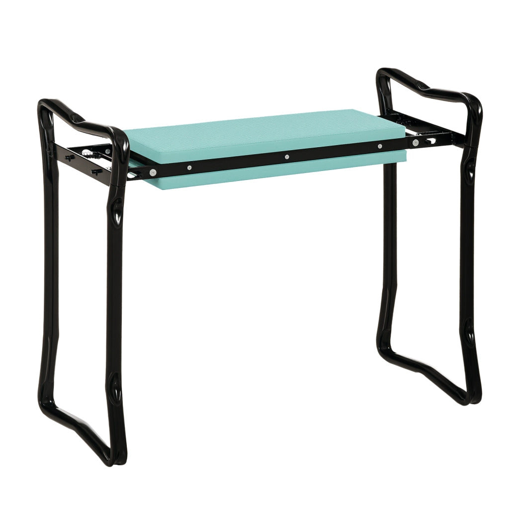 Sgabello da giardino pieghevole con supporto per ginocchia ¨C Minimal ¨C Grigio, 150kg