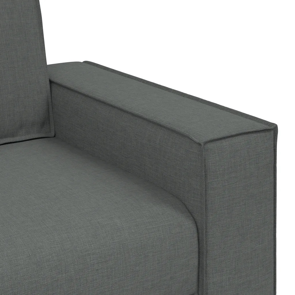 Divano | Divano da soggiorno | Sofa a 2 posti Grigio scuro 160x78x84 cm in tessuto