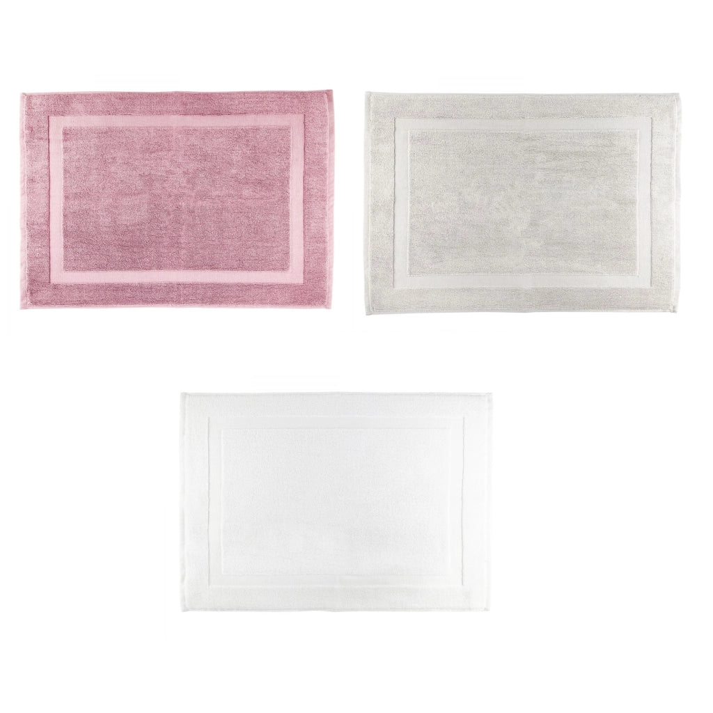 SCENDIDOCCIA 50X70CM BIANCO/ROSA/PERLA.