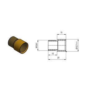 PROLUNGA P/SPIONCINI 14X20 MM- POTENT- 1,0 pz