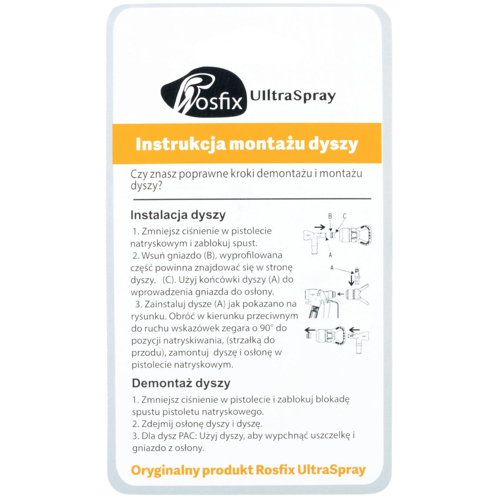 Ugello di Spruzzatura Rosfix Ultra Spray Modello 631 – Larghezza 30 cm | Compatibile con Graco, Titan, Wagner