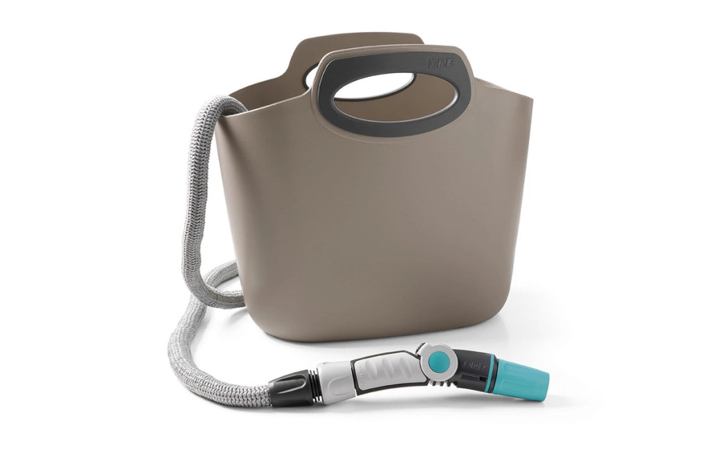 AQUAPOP MAXI TORTORA,30M tubo estensibile da giardino,kit con borsa in plastica,lancia,presa rubinetto,raccordi 