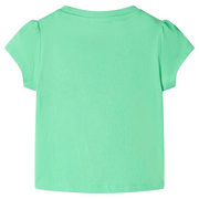 Maglietta da Bambino Verde Chiaro 128