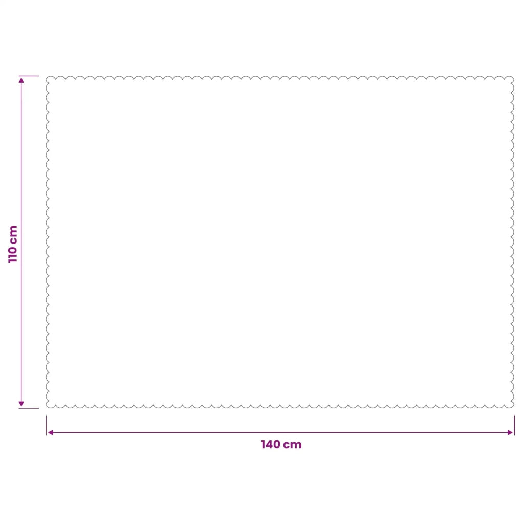 Tovaglia da Tavolo Rettangolare Rosso Vino 110 x 140 cm 42040071