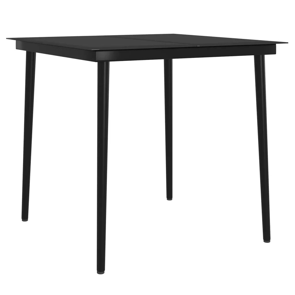 Set da Pranzo da Giardino 3 pz con Cuscini Beige e Nero 3099317