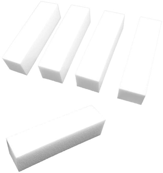 Blocco per limare unghie - Spazzola per unghie in gomma - Cura unghie - Strumenti per manicure/pedicure - Leggero - Lavabile - 9,5 x 2,5 x 2,5 cm