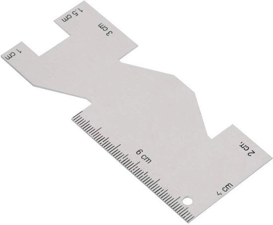 Attrezio per cucire con precisione - Linea di cucito con calibrazione precisa - Misuratore di cucito - Materiale resistente - Flessibile - Adatto per cuciture a mano e patchwork - Ideale per appassionati di fai da te - Misuratore di cucito con precisione