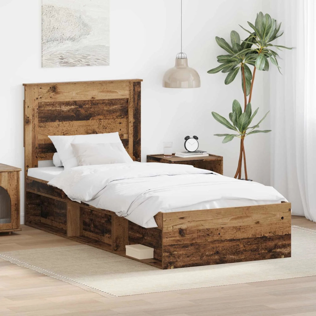 Struttura del letto Legno vecchio 90 x 200 cm Pino massello 3410142