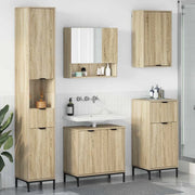 Set di mobili per il bagno con cassetto con porta Rovere Sonoma 3393115