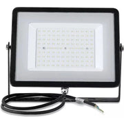 Trade Shop - V-tac Faro Faretto Led Smd 10w 20w 30w 50w 100w Slim Da Esterno Ip65 Colore Nero - -bianco Caldo-30 Watt